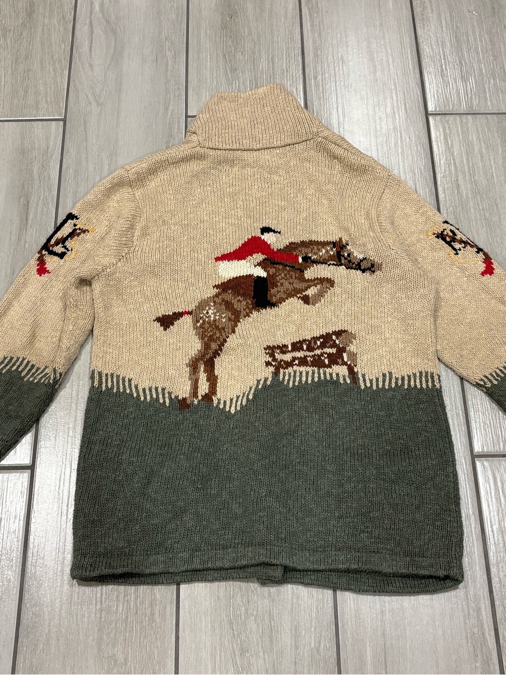 Box #7 exclusive hand knit for lauren ralph lauren sweater size Small - Picture 10 of 12